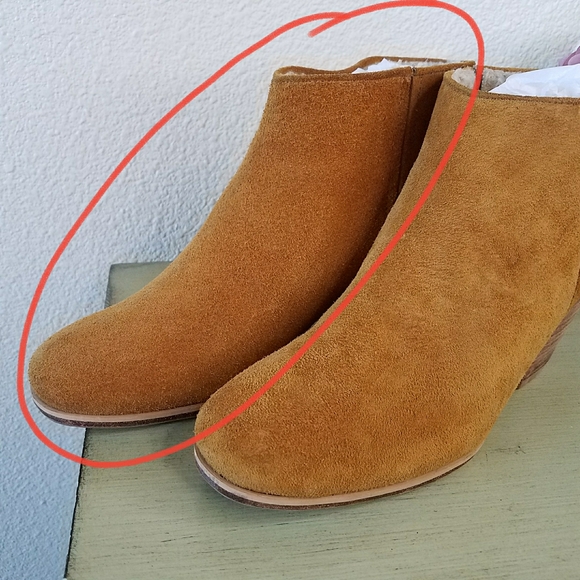 Rachel Comey Mars Nubuck Suede Leather Stack Heel Camel Ankle Booties - Picture 10 of 10